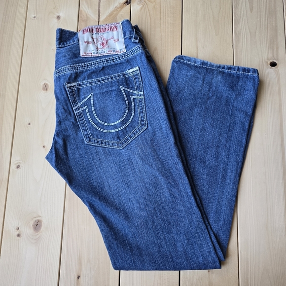 True Religion Other - True Religion Billy Super T Denim Bootcut Jeans Mens Size 36X34